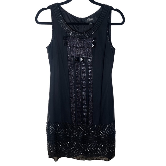 Adrianna Papell Silk Beaded Cocktail Dress size 2 - Picture 1 of 5